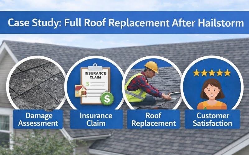 Case Study: Full Roof Replacement After Hailstorm