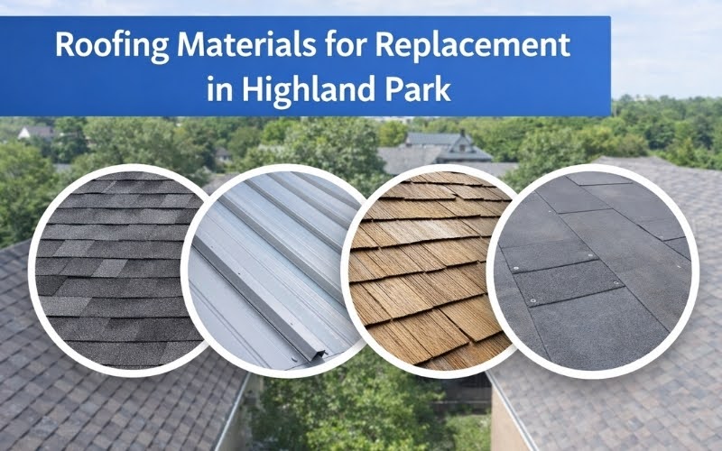 Roofing Materials for Replacement in Highland Park