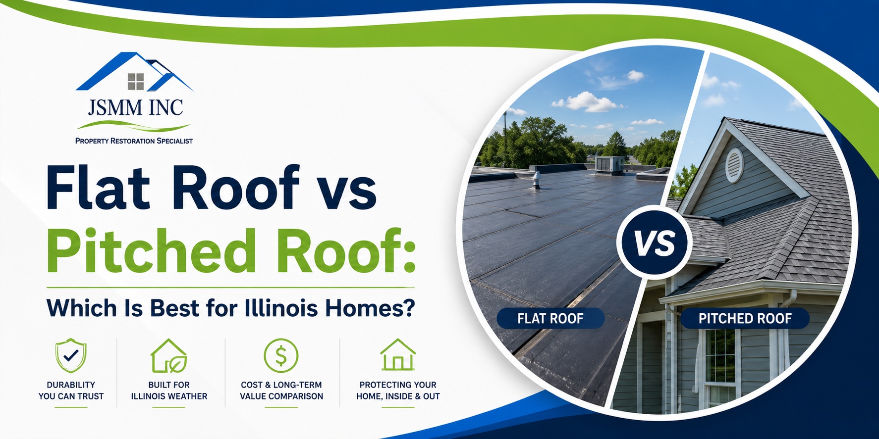 Flat Roof vs Pitched Roof