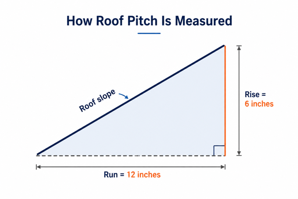 measure roof pitch
