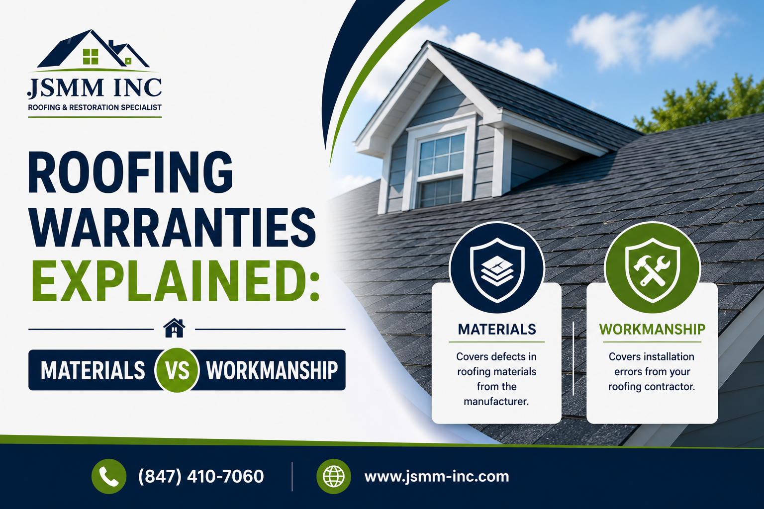 Roofing warranties explained with JSMM Inc.
