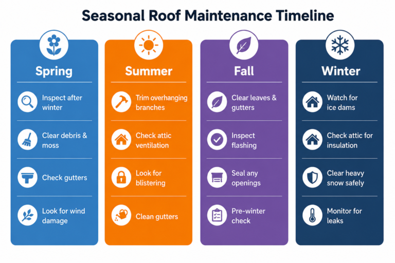 Seasonal roof maintenance guide