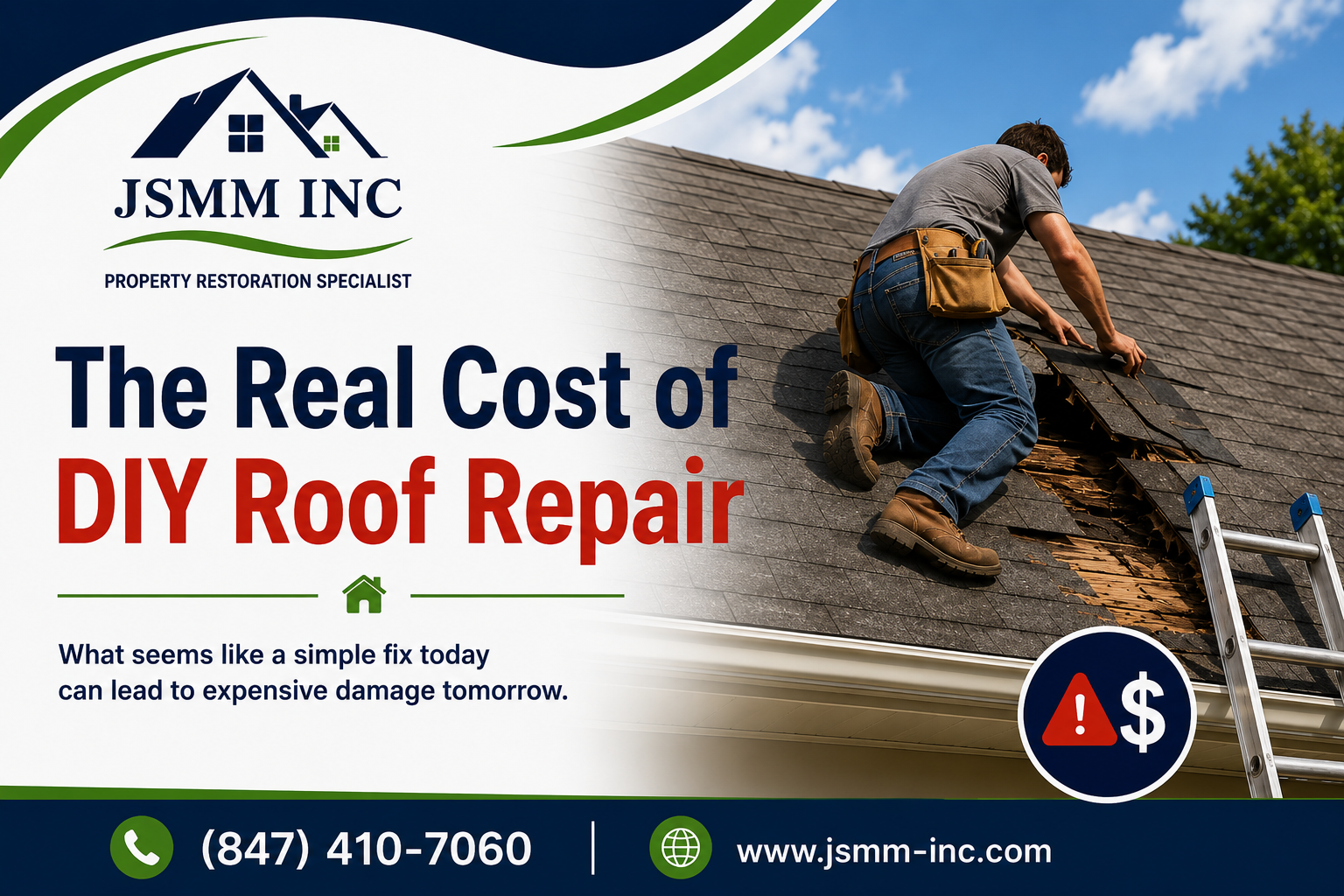 Real Cost of DIY Roof Repair