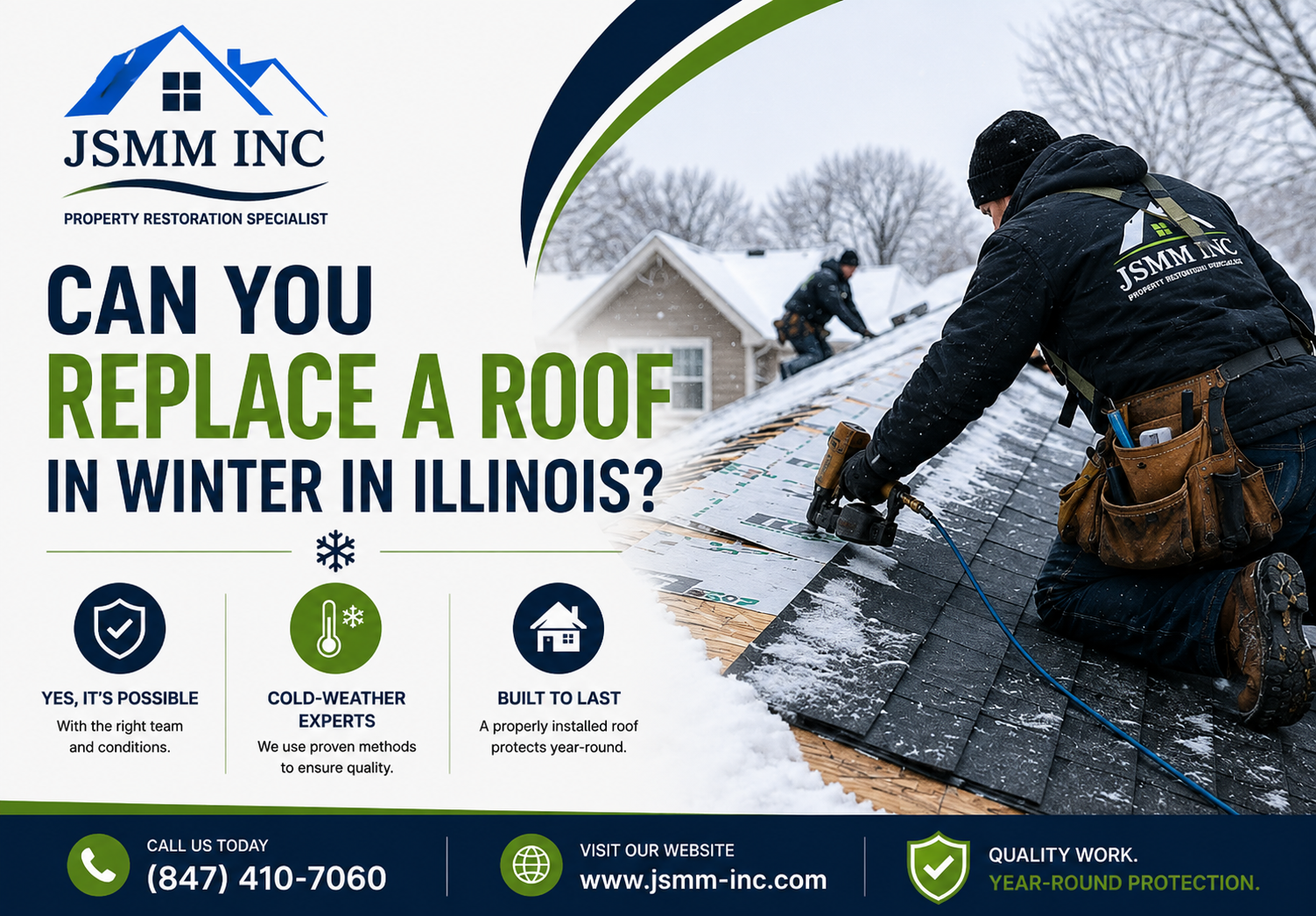 Winter Roofing Experts in Illinois