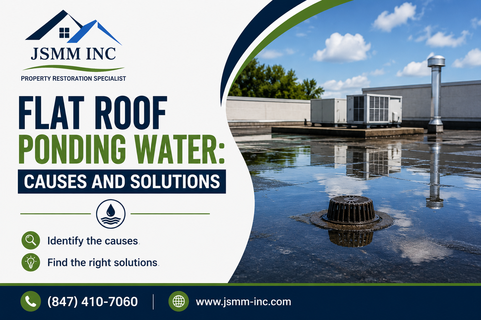 Flat Roof Ponding Water Solutions