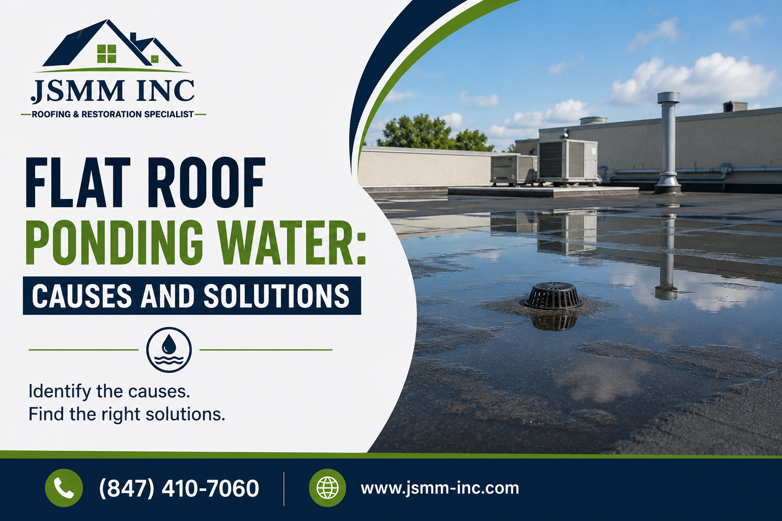 Flat Roof Ponding Water Solutions