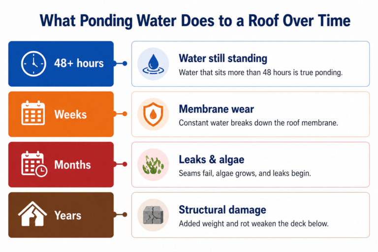 What Ponding Water Does Over Time