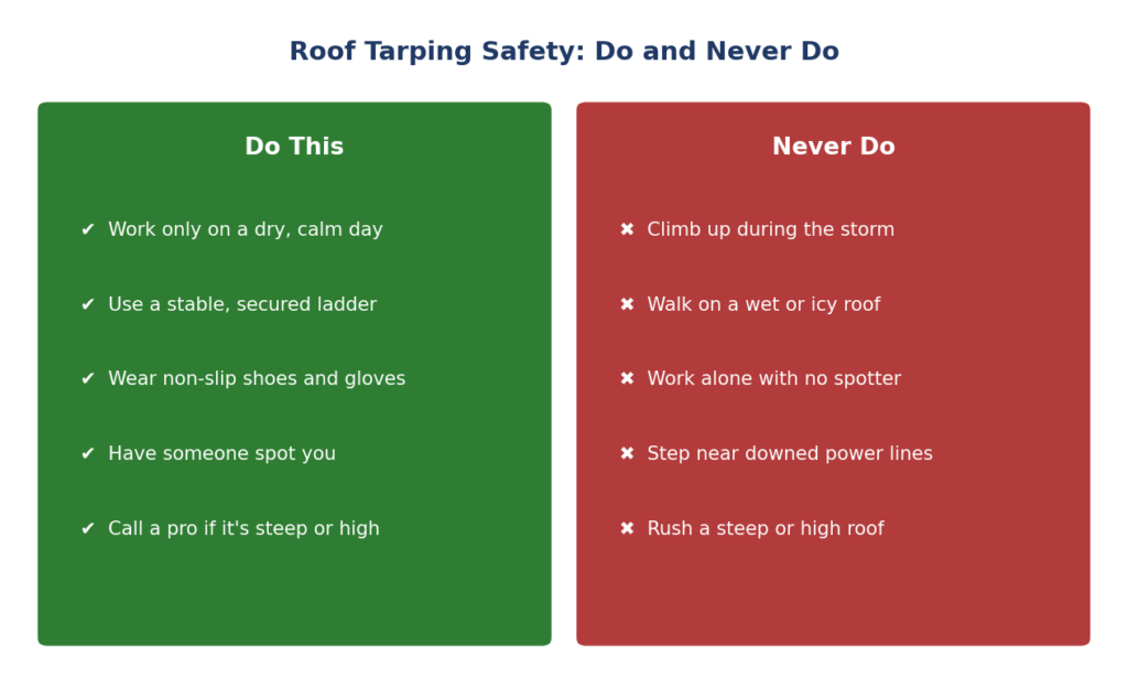 Is It Safe to Tarp Your Own Roof?