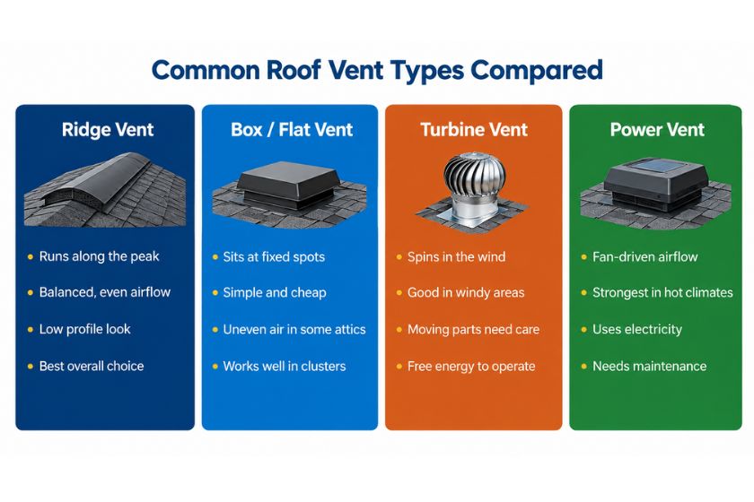 What Are the Different Types of Roof Vents