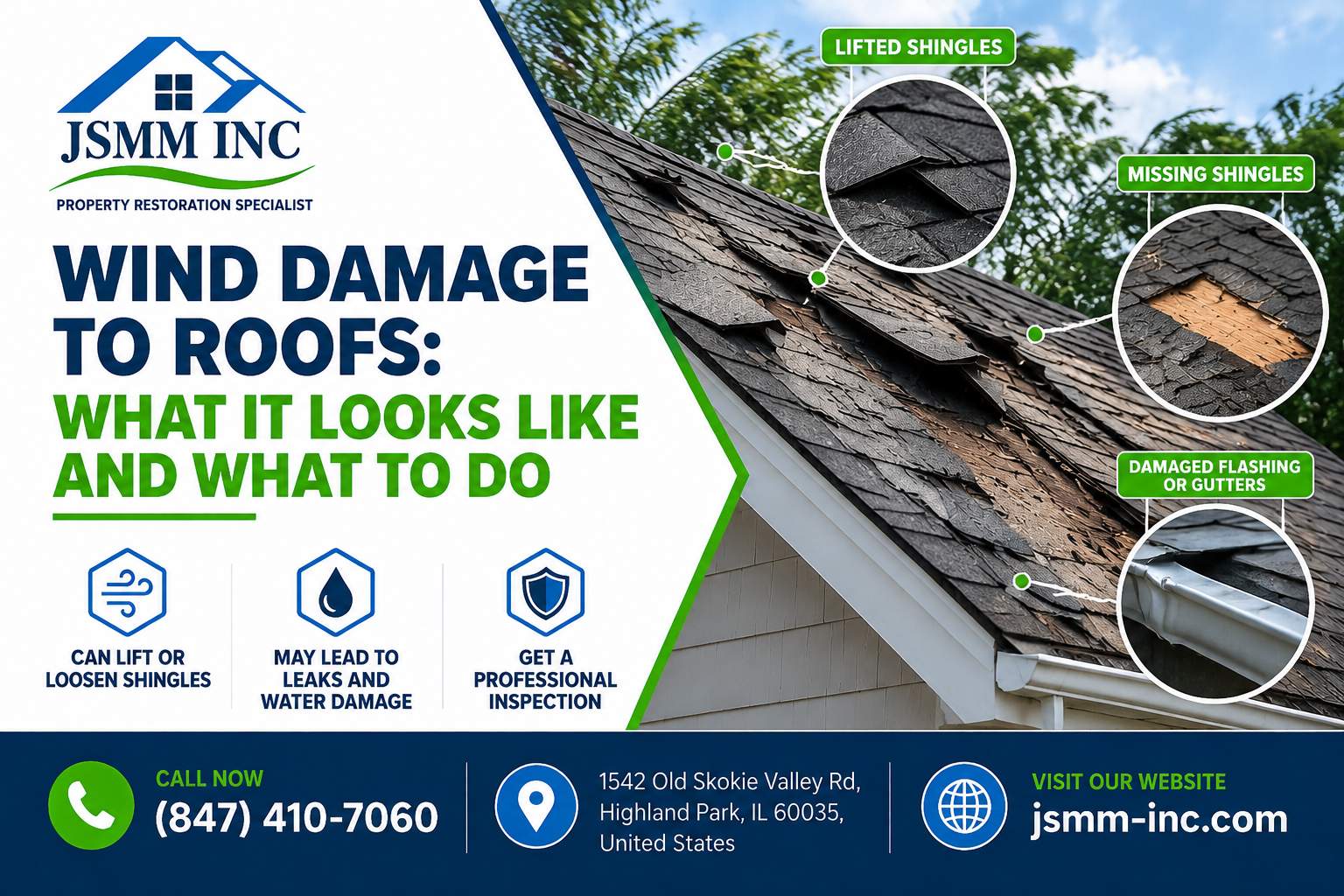 Wind Damage to Roofs: What It Looks Like and What to Do