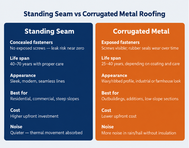 Standing Seam vs Corrugated_ The Full Comparison