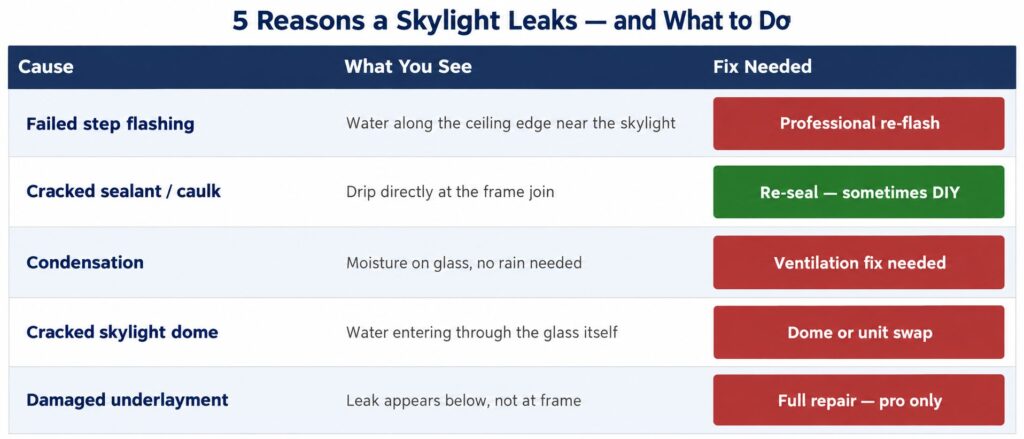 What Causes a Skylight to Leak?