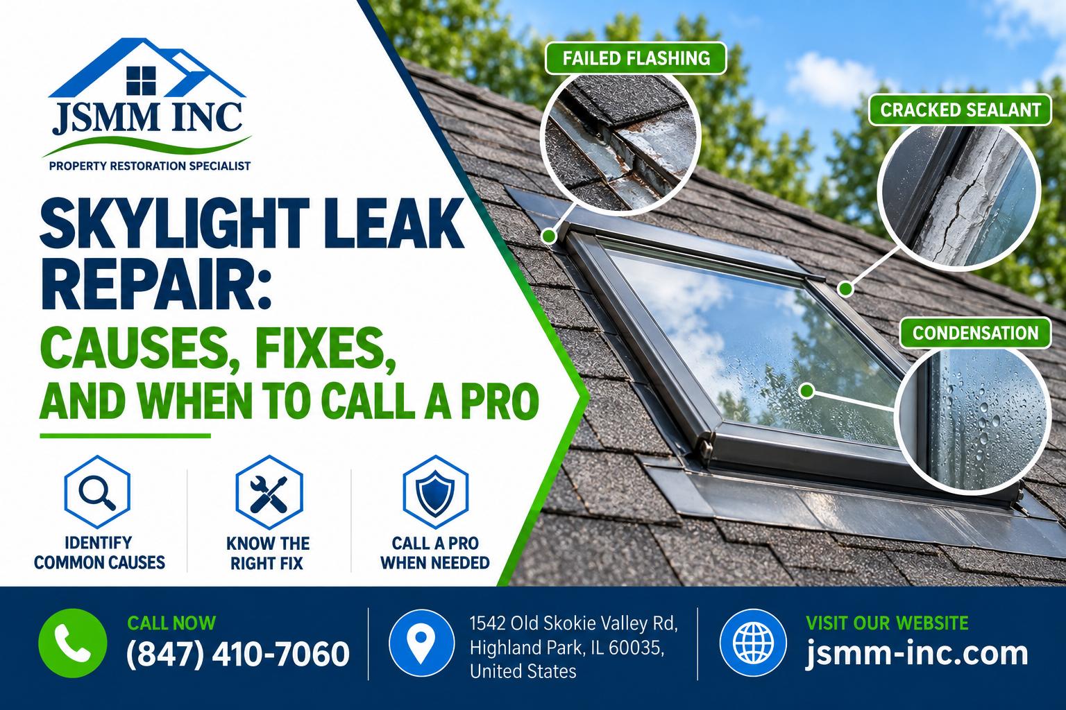 Skylight Leak Repair: Causes, Fixes, and When to Call a Pro